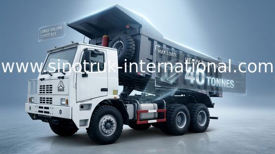 Yüksek Yük Kapasiteli HOWO SINOTRUK Ticari Damperli Damperli Kamyon