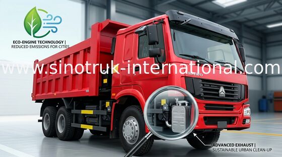 SINOTRUK HOWO Damperli Kamyon 290HP 10 Tekerlekli LHD 25-40tons 10-25CBM ZZ3257M2947A