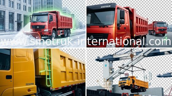 Damperli Kamyon Damperli Kamyon SINOTRUK HOWO 6X4 LHD 371HP 25-40tons 10-25CBM ZZ3257N3847A