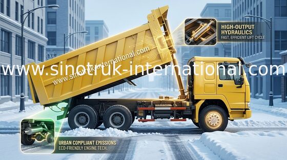 Damperli Kamyon Damperli Kamyon SINOTRUK HOWO 6X4 LHD 371HP 25tons 10-25CBM ZZ3257N3847A