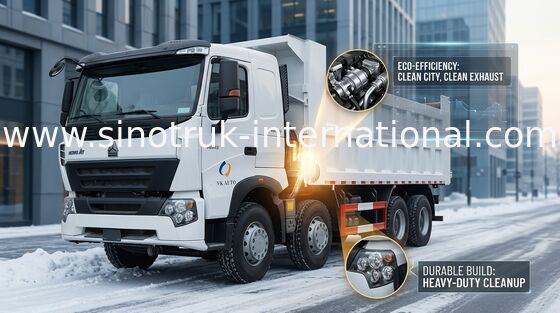 Beyaz SINOTRUK NASIL A7 8X4 Madencilik ZZ3317N3867N1 Için Ağır Damperli Kamyon