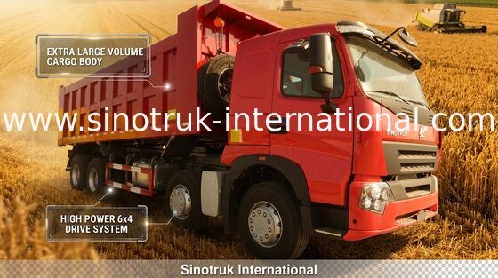 İnşaat ZZ3317N3867N1 için SINOTRUK HOWO A7 371HP Damperli Damperli Kamyon