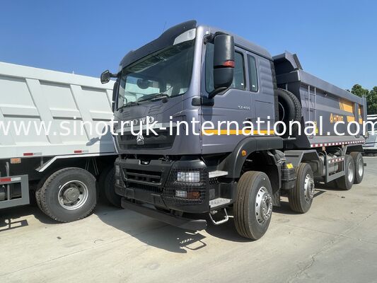 SINOTRUK TX Model 400HP 8X4 Tipper Dump Truck İnşaat Ön kaldırma Müşteri özelleştirmesi