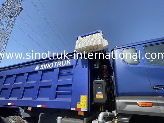 SINOTRUK HOWO NX Taksi Değiştiricisi Çöp Kamyonu LHD 6X4 Bir Tarpaulin ile Uyarı Işığı