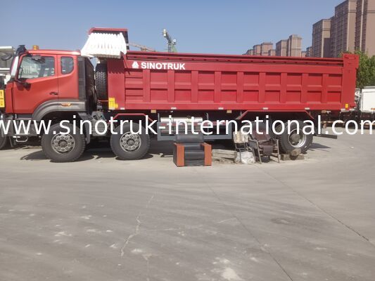 Sinotruk NX Tipper Dump Truck, 371HP motorlu, 40-50T kapasiteli ve ağır yük taşımacılığı için 8×4 sürüşlü Kızıl