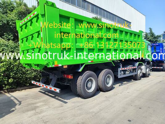 Ağır Hizmet HOWO TX 8X4 Damperli Kamyon 400HP Çift 16T Arka Aks Çift 9.5T Ön Aks