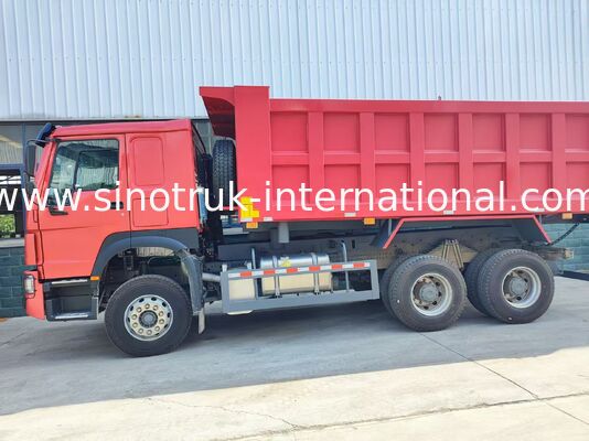 Ağır Görevli HOWO 371 At Gücü 6×4 Orta Tükleme Tasarımı, 20 M3 Kargo Vücudu, Toplu Malzeme Taşımacılığı İçin 12.00R20 Standart Lastiklerle Dolu