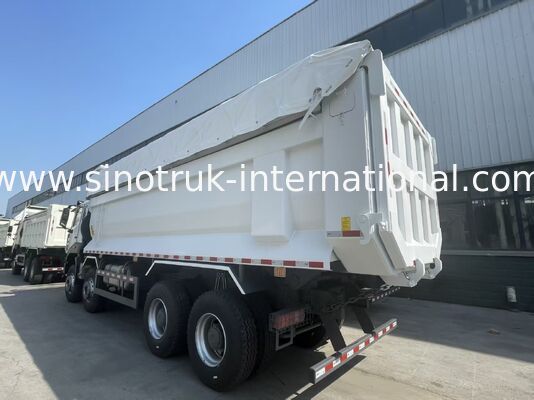 HOWO-NX 380HP Weichai Motoru, Elektrikli Tarpaulin ve Ağır Görevli Mangan Çelik Kargo Kutusu ile Çöp Kamyonu