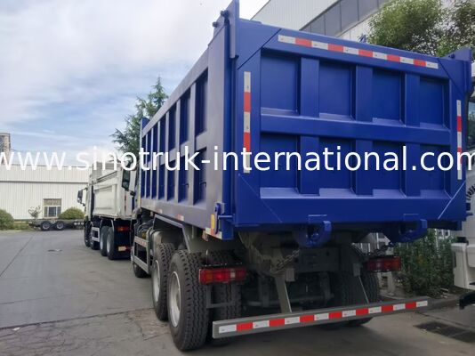 371HP SINOTRUK Motorlu, Elektrikli Tenteli ve Ağır Hizmet Manganez Çelik Kargo Kutulu HOWO-NX Damperli Kamyon