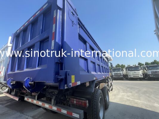 371HP SINOTRUK Motorlu, Elektrikli Tenteli ve Ağır Hizmet Manganez Çelik Kargo Kutulu HOWO-NX Damperli Kamyon