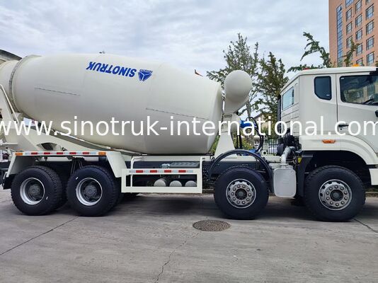 Ağır Görevli HOWO 8x4 16m3 Beton Karıştırıcı Kamyon 371HP Motor Yapı için PMP Hız Azıtıcısı