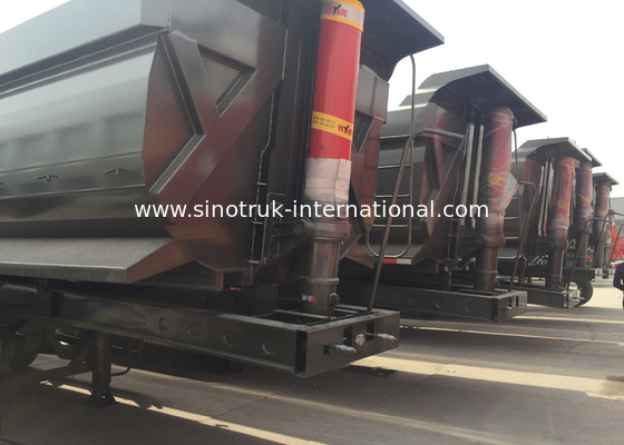 Madencilik Endüstrisi için Hidrolik Ağır Ekipmanlar Flatbed Yarı Römork Saklama Kutuları
