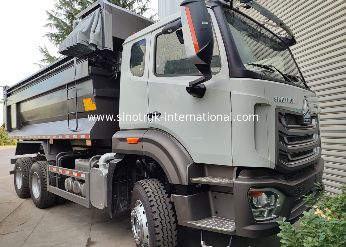 SINOTRUK HOWO LHD 6×4 10 tekerlekli 40 ton madencilik için U tipi atık kamyonu