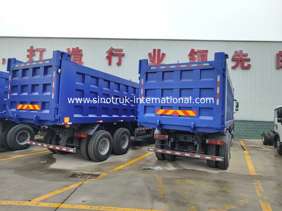 8X4 Blue Tipper Dump Truck 380hp 12 Tekerlekli Beyaz H77L ZZ3317V3567B1 U Tipi