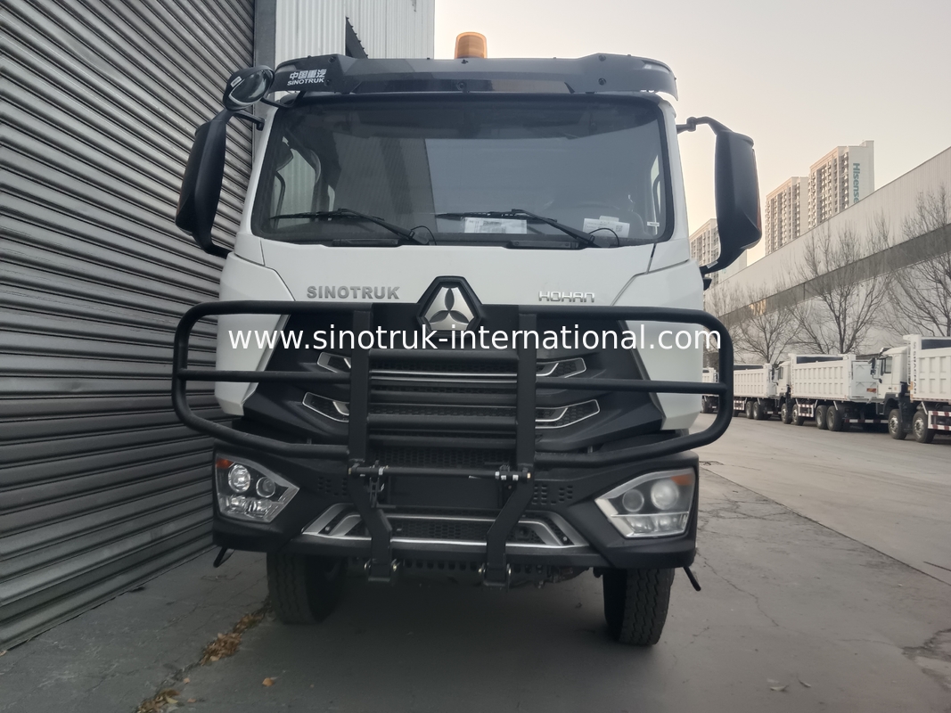SINOTRUK HOWO İnşaat için 400 HP Tipper Dump Truck N7 Askeri Tampon Uyarı Işığı