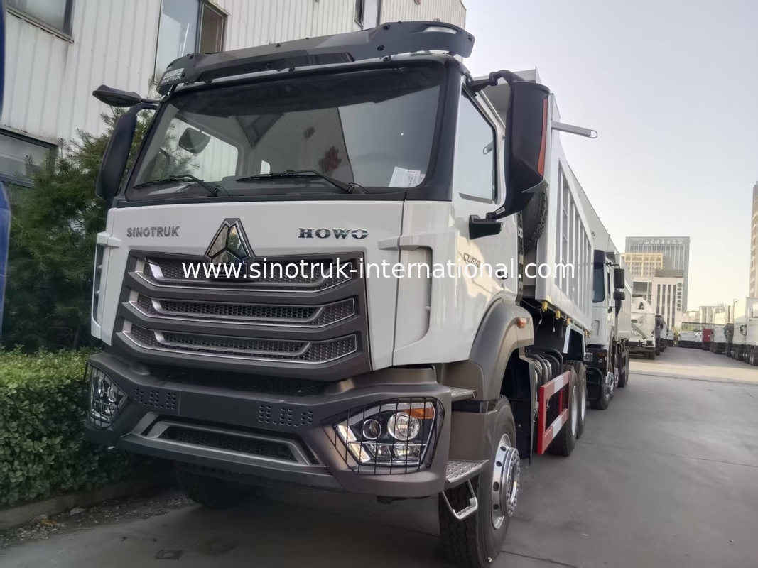 2 yolcu Sinotruk Hohan Tipper Dump Truck Weichai Motor 6 × 4 LHD 380HP Manual şanzıman tipi ile