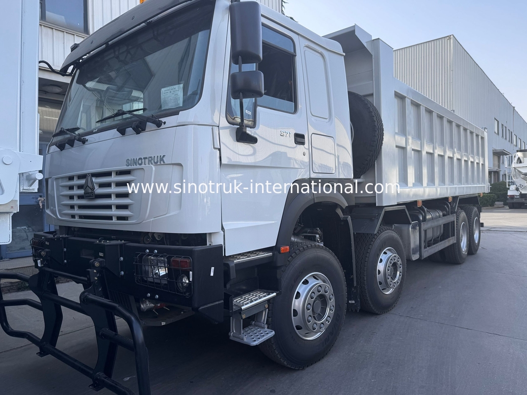 SINOTRUK HOWO 371HP Tipper Dump Truck İnşaat Eski Ön Yüz Savaş Çakma Bölgeleri için