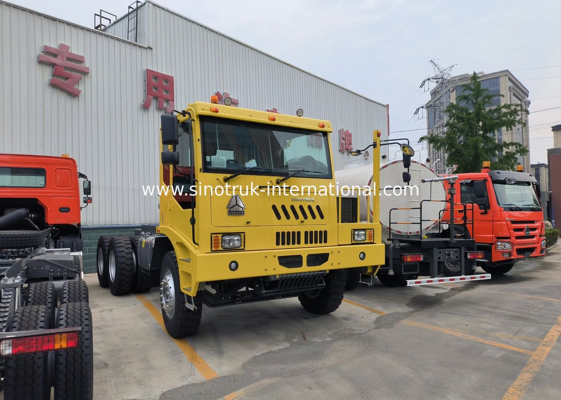 Yük kutusu boyutu 5800*3200*1800mm ve kamyon kabin HW7D ile çok yönlü ağır yük taşıyıcısı