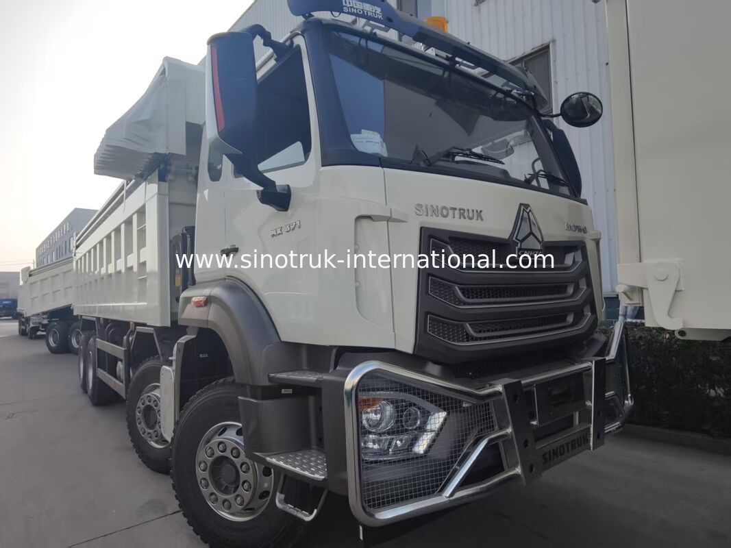 Sinotruk NX Tipper Dump Truck, 371HP motorlu, 50-60T kapasiteli ve ağır yük taşımacılığı için 8×4 sürüşlü