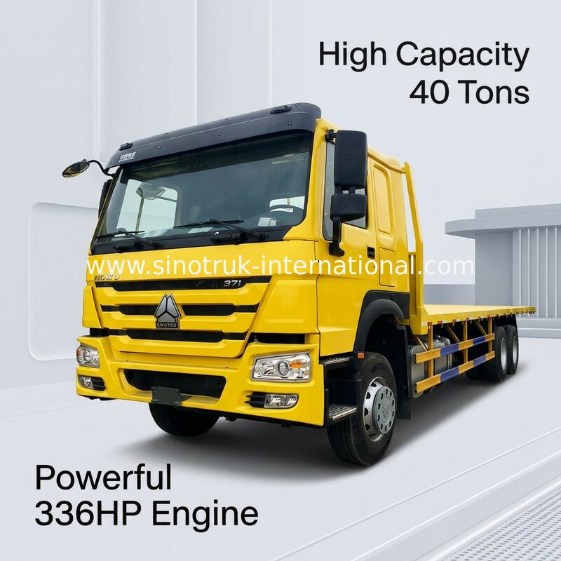 ZZ1257N4641W 336HP SINOTRUK Düz Yataklı Kargo Kamyonu