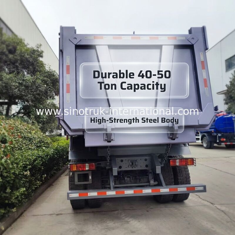 HOWO TX 6×4 20CBM Kargo Vücudu, 380 HP Motor ve Ön Kaldırma Mekanizması ile Tipper Dump Truck