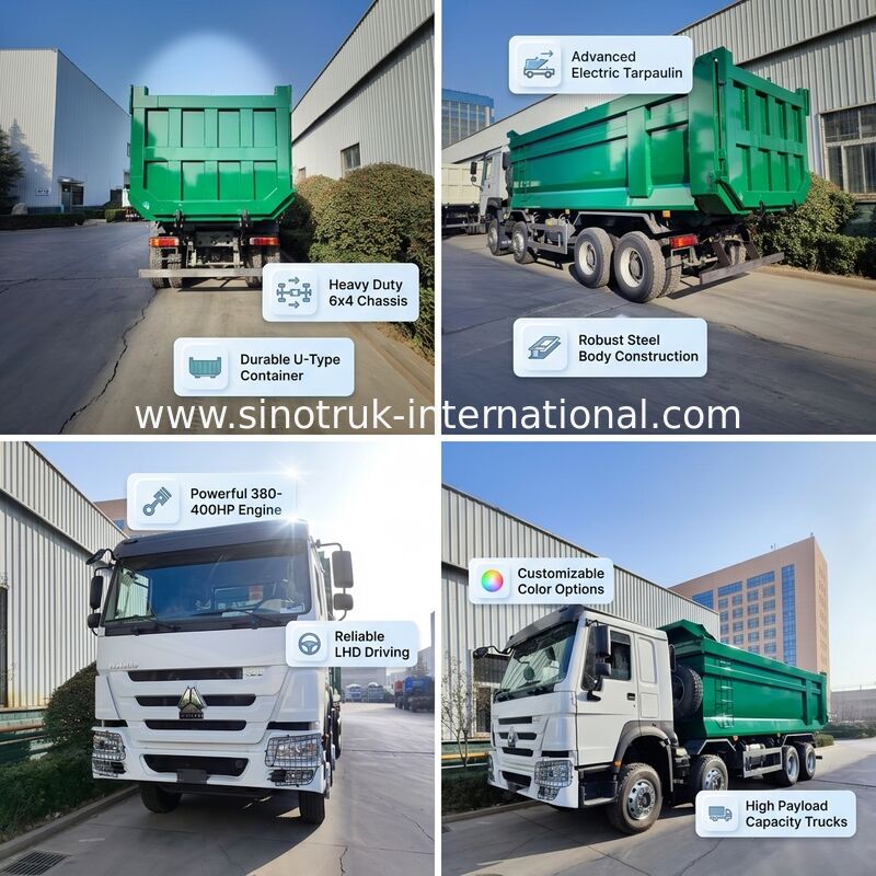 26 M3 U-Box yük kapasitesi ile 400 HP ağır iş yükü taşıyıcı.