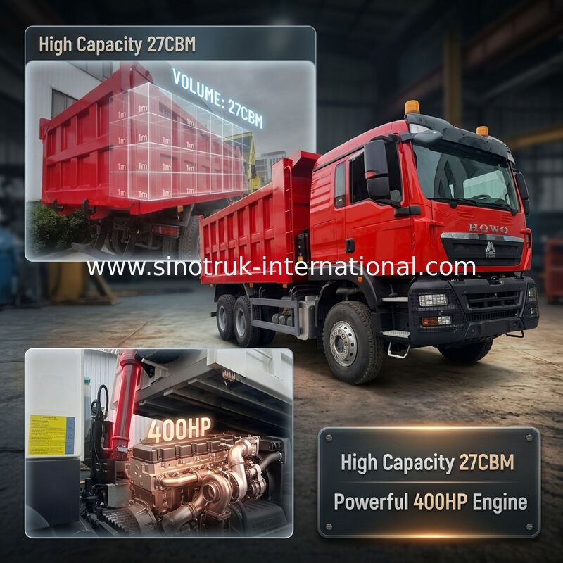 TX damperli kamyon 400 beygir gücünde Weichai motor Euro II emisyon standardı