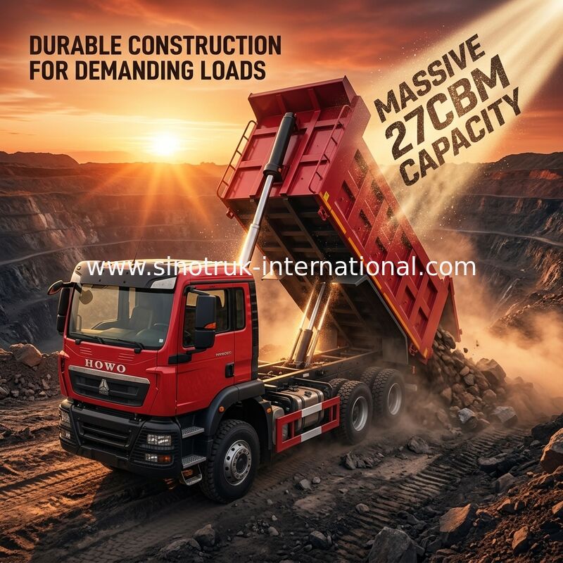 SINOTRUK 6*4 Euro 2 emisyon standardı ve ağır yük taşımacılığı için tipper kamyon