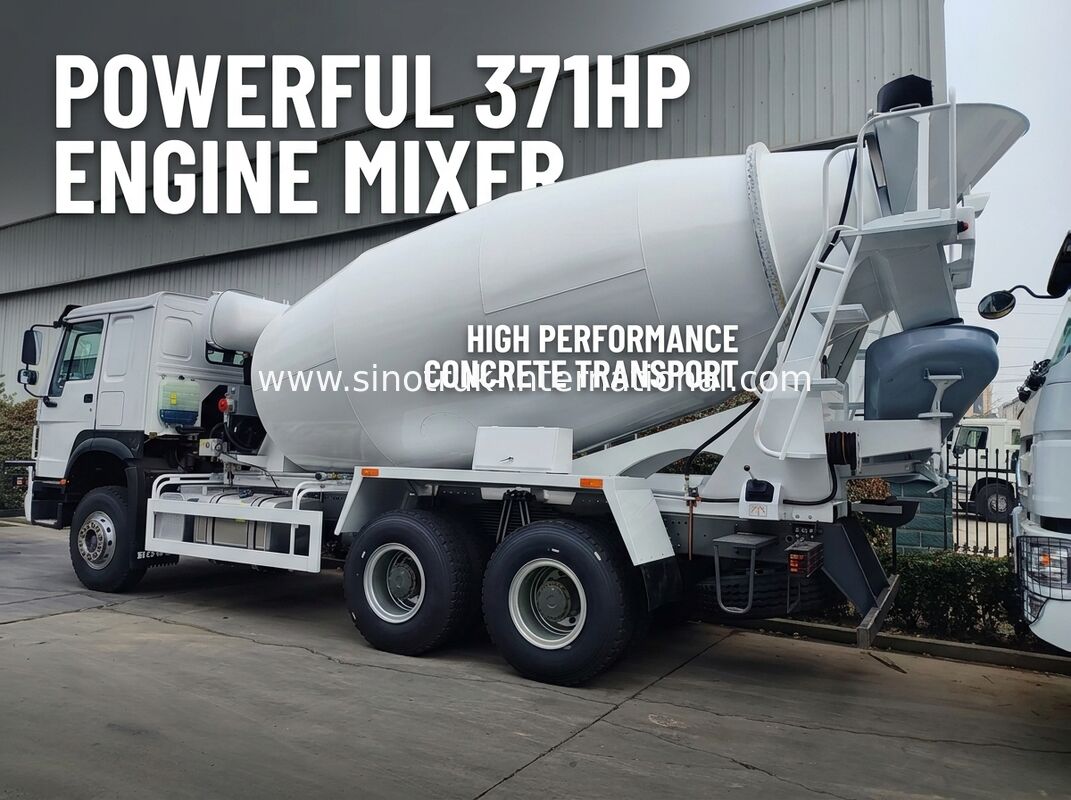 6x4 371HP 12CBM Beton Mikser Kamyonu, Yüksek Verimlilik ve Güçlü Güç ile Ağır Hizmet İnşaatları İçin