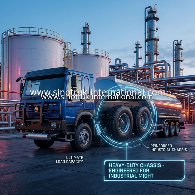 SINOTRUK HOWO 6×4 10 tekerlekli Petrol Tankı Kamyonu 400 HP Petrol tankı şasi