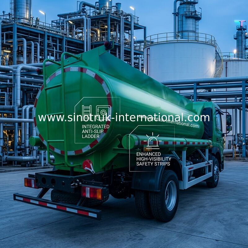 Sinotruk HOWO 8 CBM Kapasiteli 4x2 Tahrik Tipi ve Euro III Emisyon Standardına Sahip Yağ Tankı Kamyonu