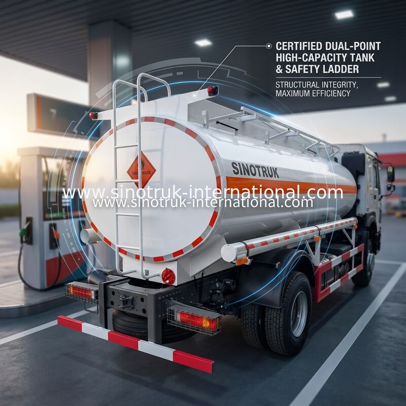 Sinotruk Howo 10-20CBM Yağ Tankerli Kamyon 4 X 2 Lhd Euro 2 290 Hp