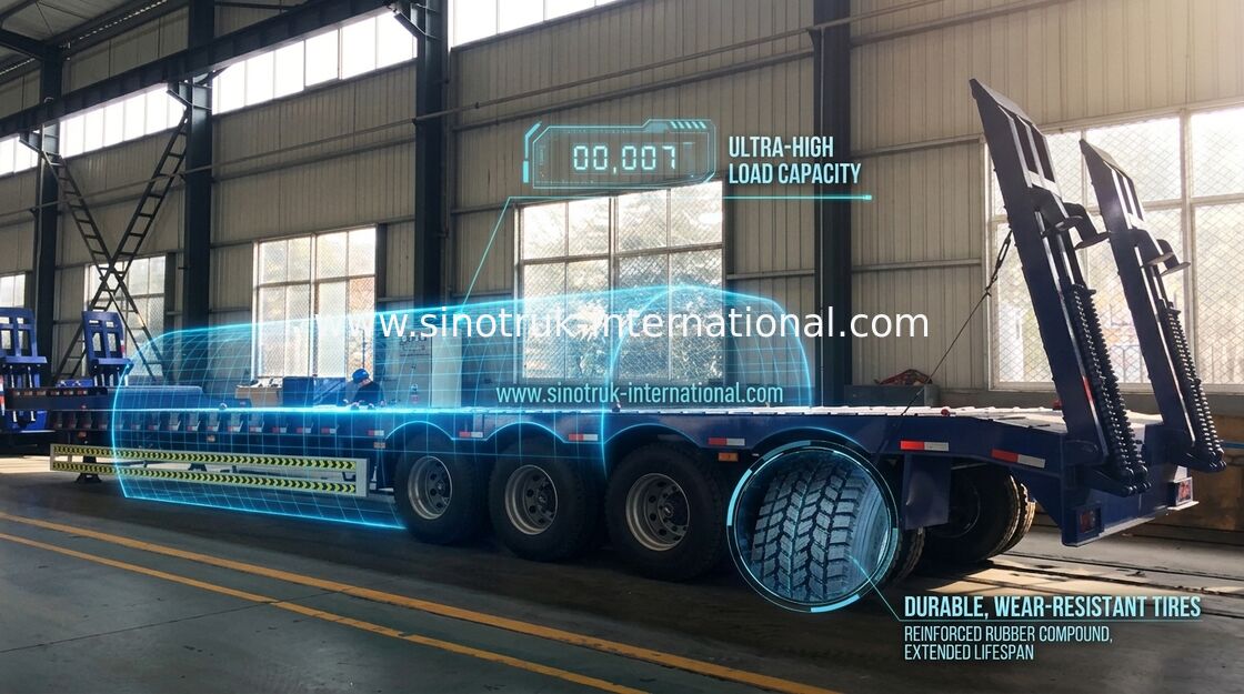 Özel Taşıma Yarı Römork Kamyon 80 Ton 70 Ton 60 Ton 50 Ton Uzun Ömür