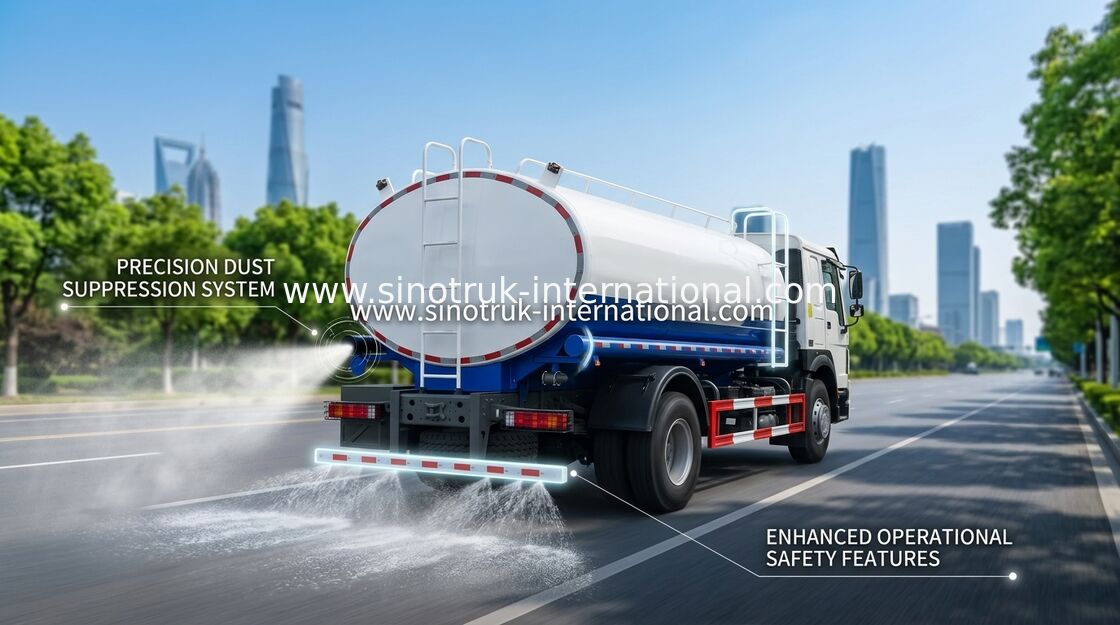 HOWO SINOTRUK Su Tankı Kamyonu 300 HP Mavi