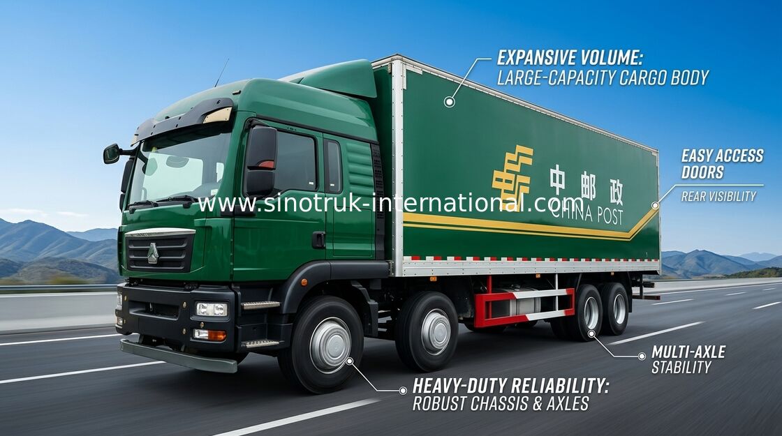 SINOTRUK HOWO Cargo Van Truck 30 - 40 Tons 6x2 Euro 2 336HP For Logistics Industry