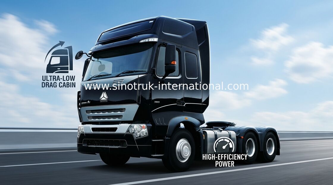 Güç Destekli Hidrolik Direksiyon ile A7 Traktör Kamyon LHD 6X4 Euro 2 371 HP