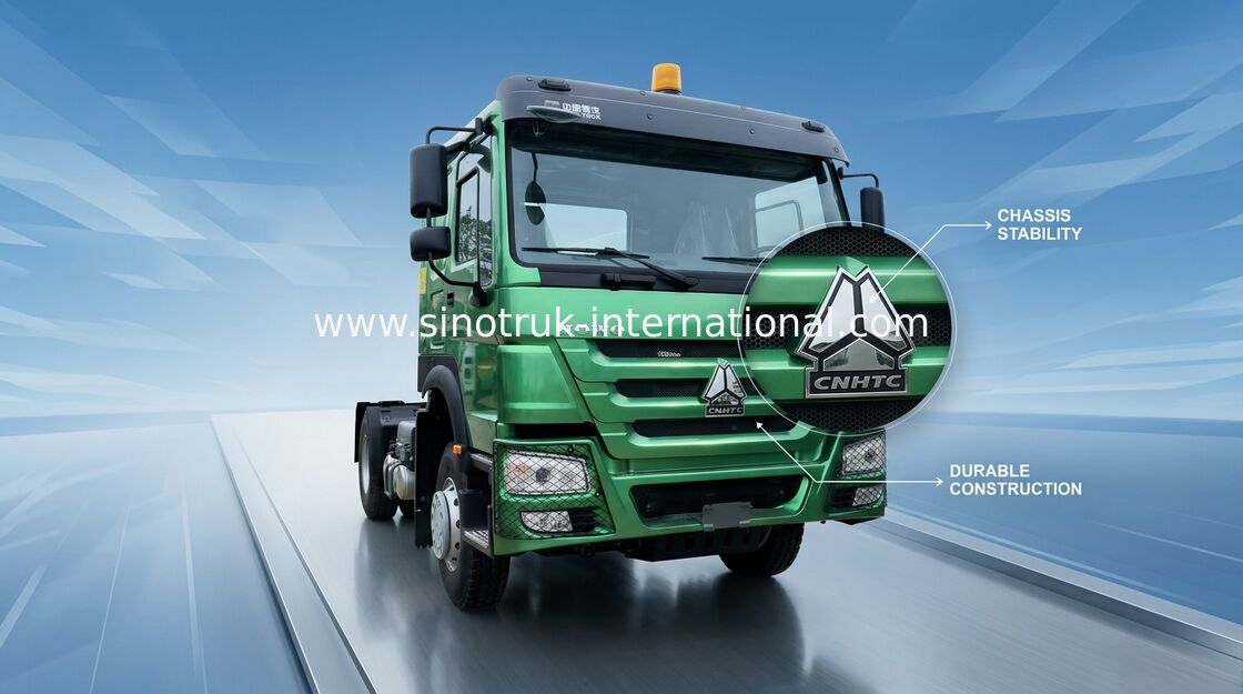 Sinotruk Howo Traktor Kamyonu yepyeni 400hp Lhd 6 tekerlek 4 × 2