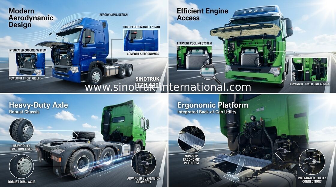 International Truck Tractor T7H MAN Engine 440 HP Prime Mover LHD 6X4 Euro 4