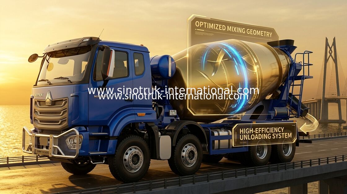 SINOTRUK HOWO NX 371HP 8*4 12 Tekerlekli Beton Mikseri Kamyonu, Beton Mikseri, Çimento Mikseri Kamyonu