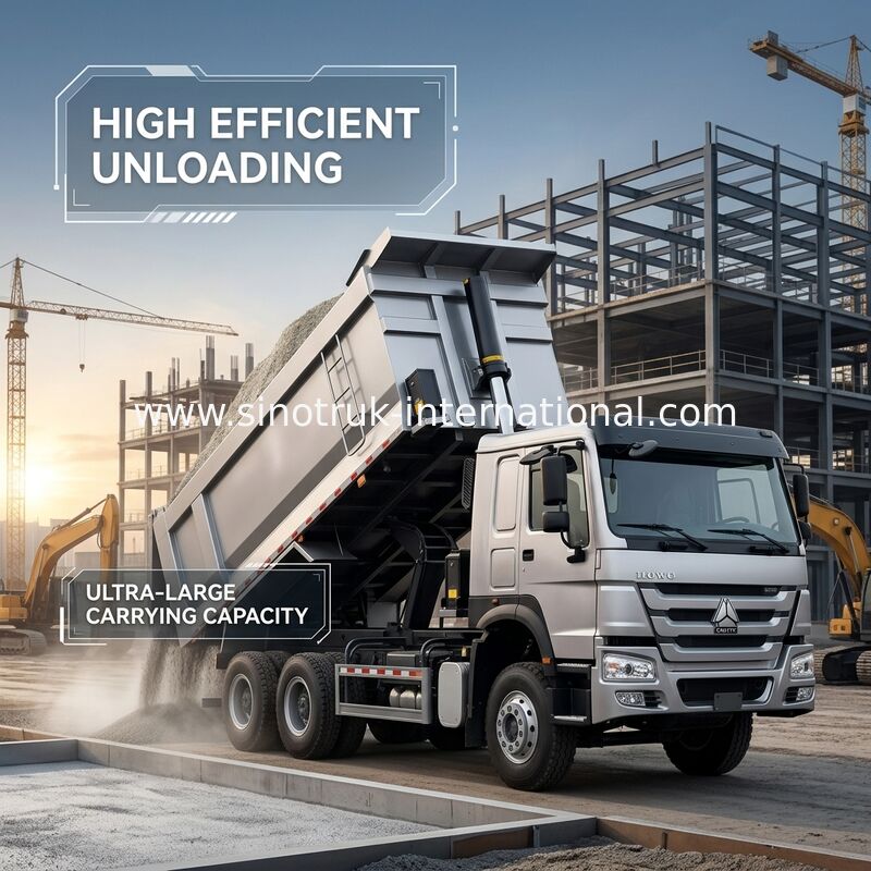 SINOTRUK HOWO 400HP 12 Tekerlekli LHD 40Ton 30CBM ZZ3317V3567B1
