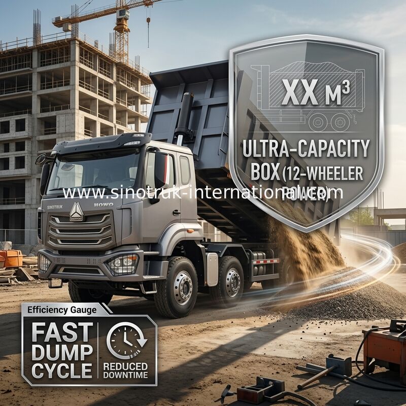 5300*2300*1500mm Kargo Kutusu Yumuşak Kargo Taşımacılığı için Ağır Görevli Çöp Kamyonu RHD / LHD Sürüş Tipi