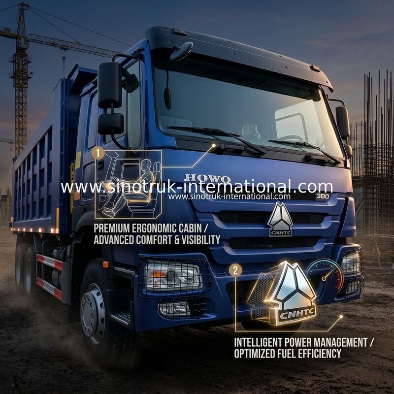 8X4 Blue Tipper Dump Truck 380hp 12 Tekerlekli Beyaz H77L ZZ3317V3567B1 U Tipi