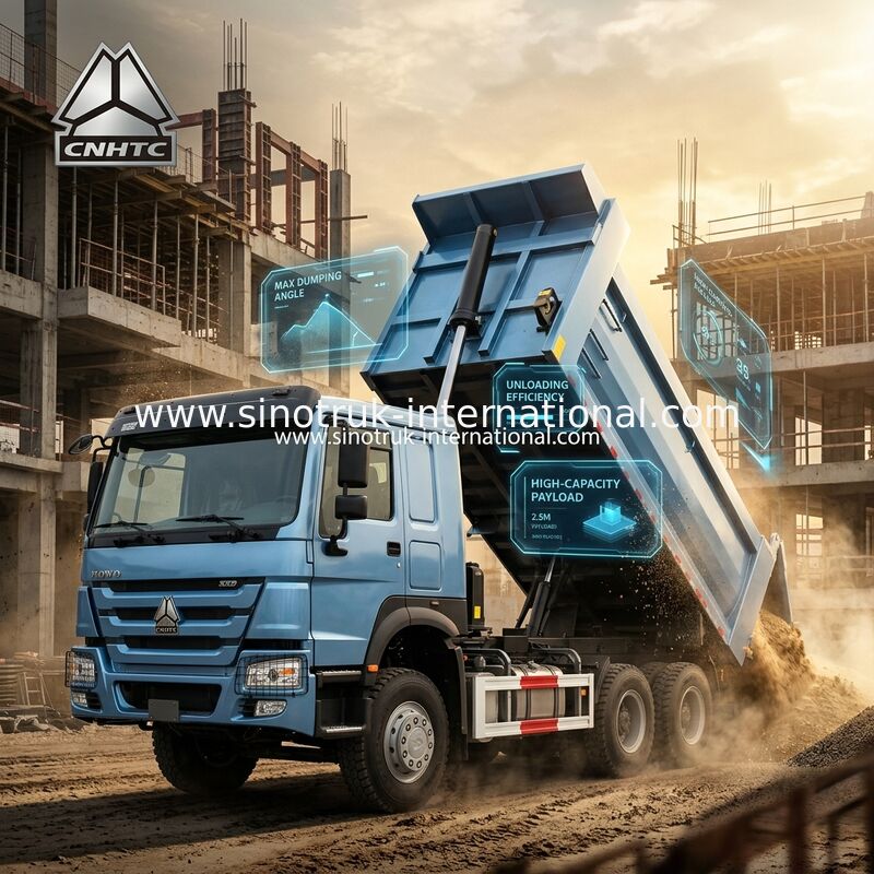 Mavi U-Through Dumper (20CBM, 6×4, 380 HP): Hızlı Malzeme Serbestleme için Önemli Avantajlar