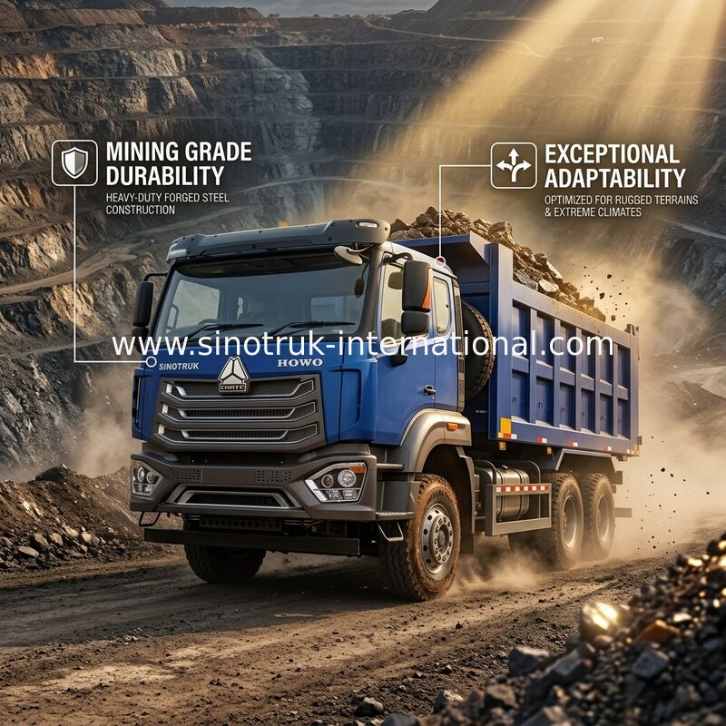 SINOTRUK HOHAN 371HP 10 Tekerlekli LHD 40 Ton 20-30CBM ZZ3317N356JB1