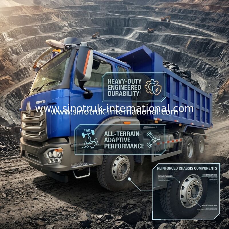 SINOTRUCK HOWO RHD 6x4 40 tonluk 10 tekerlekli atık kamyonu