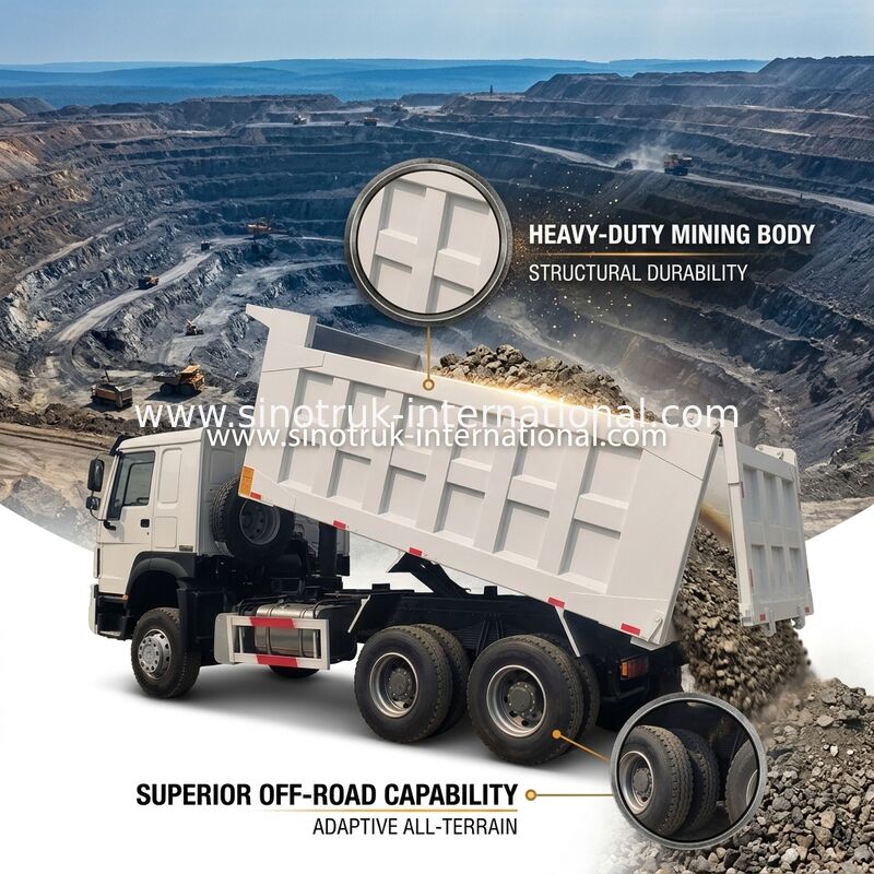 Sinotruk Howo Kullanılmış Çöp Kamyonları 371 HP veya 375 HP 6 × 4 Yenilenme