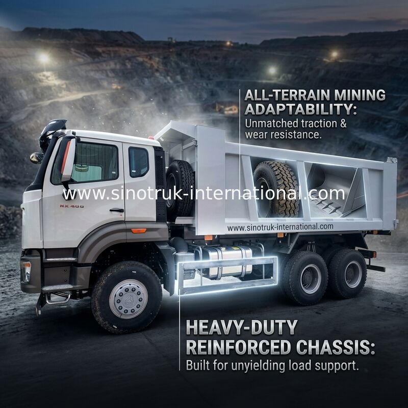 Sinotruk Howo Damperli Kamyon Yeni NX 10Wheels 400Hp 6×4 Madencilik