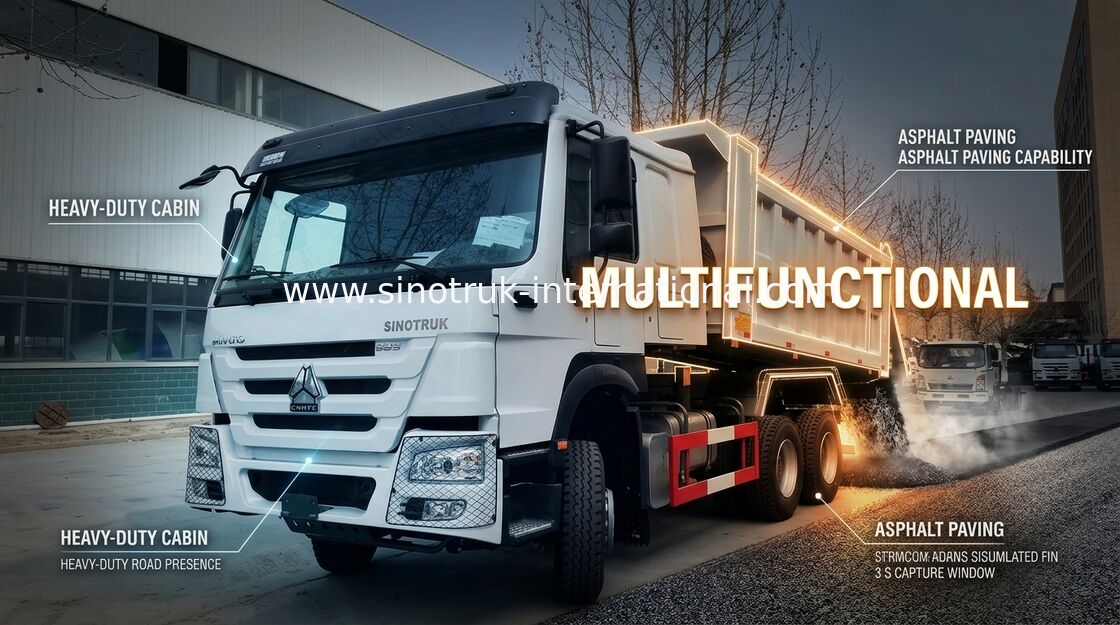 SINOTRUK HOWO Damperli Kamyon 6X4 336HP LHD 10 Tekerlekler 25 Ton ZZ3257N3847B1