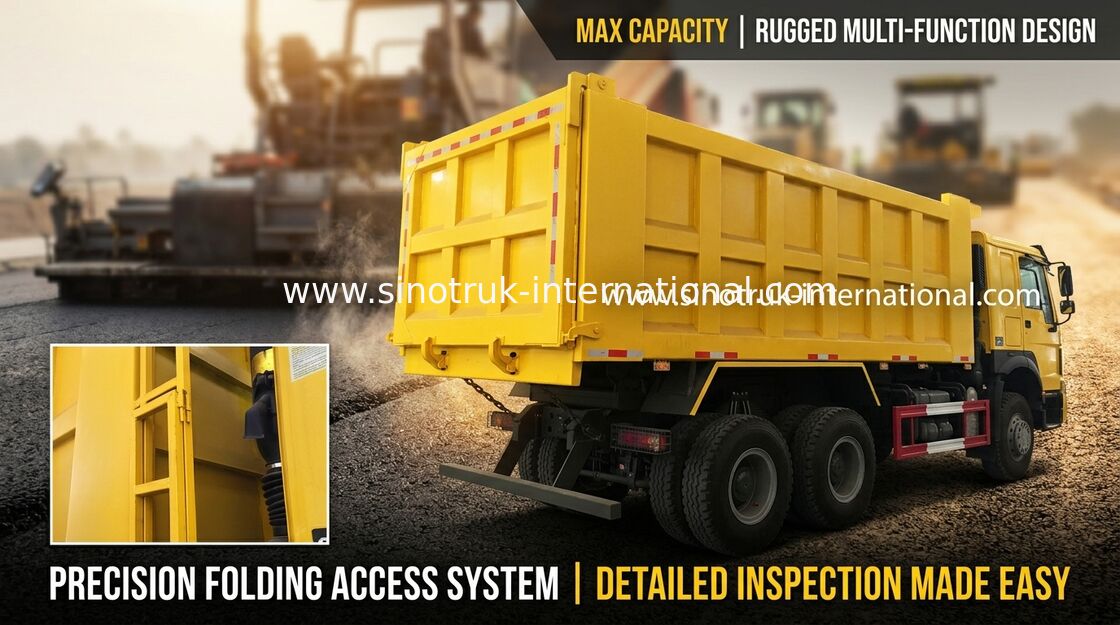 Euro 2 NASIL Damperli 6x4 Sinotruk Damperli Kamyon / Büyük Damperli Kamyon 30-40 Ton