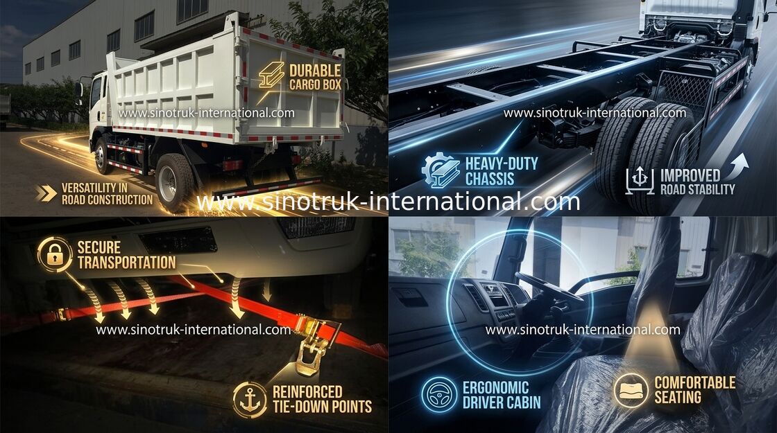Madencilik Endüstrisi için Euro Iii Sinotruk Howo 6x4 Damperli Damperli Kamyon